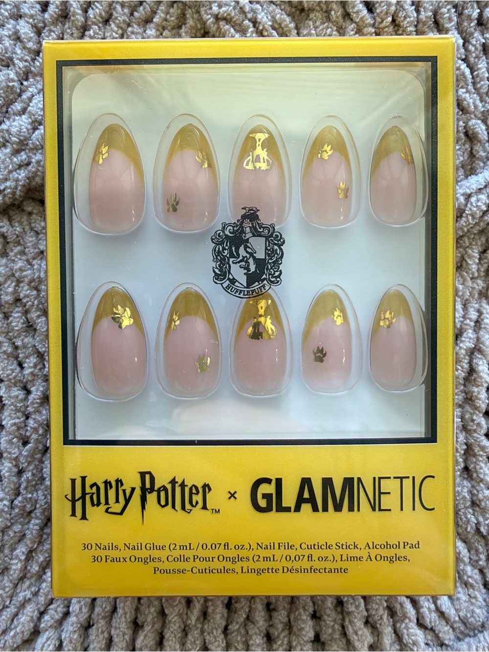Glamnetic - Harry Potter Helga Hufflepuff Press-On Nails Set - New!